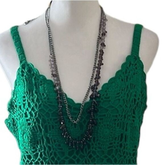 NWT SimplyVera VeraWang double strand adjustable purple/lavender/silver necklace - Picture 10 of 11